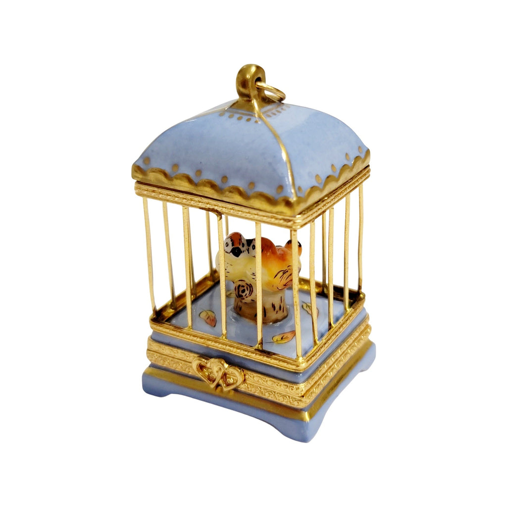 Pastel Blue Love Birds Cage for Romantic Gift, view 4