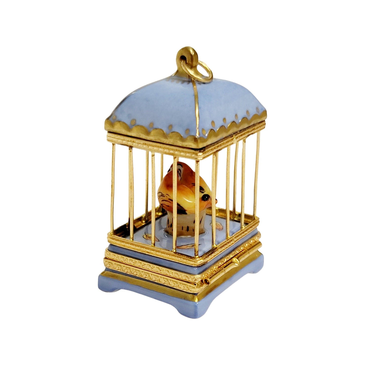 Pastel Blue Love Birds Cage for Romantic Gift, view 7