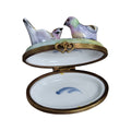 Two Pigeons Birds Pastel Figurine for Collectors, view 2