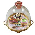 Pastry Dish Limoges Box for Collectors, a hand-painted Limoges porcelain gift
