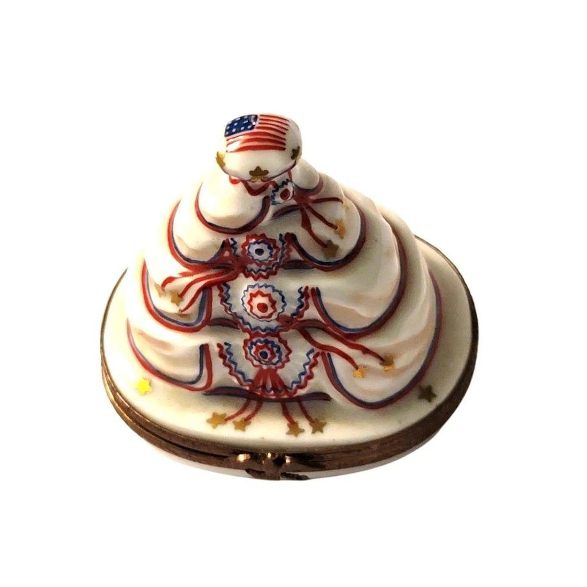 A thoughtful gift for Francophiles: the Patriotic Cake America United States Limoges box