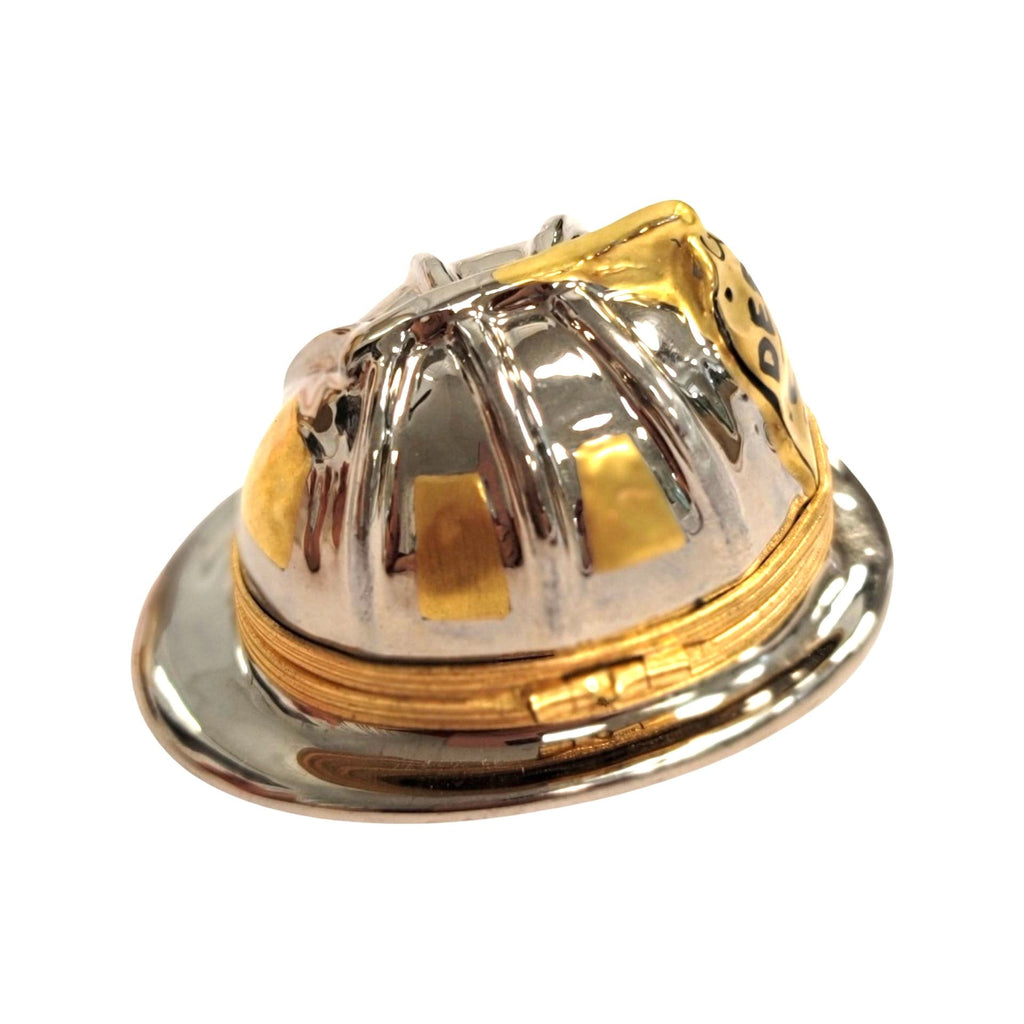 New York Fireman Hat Patriotic American Limoges Box, view 3