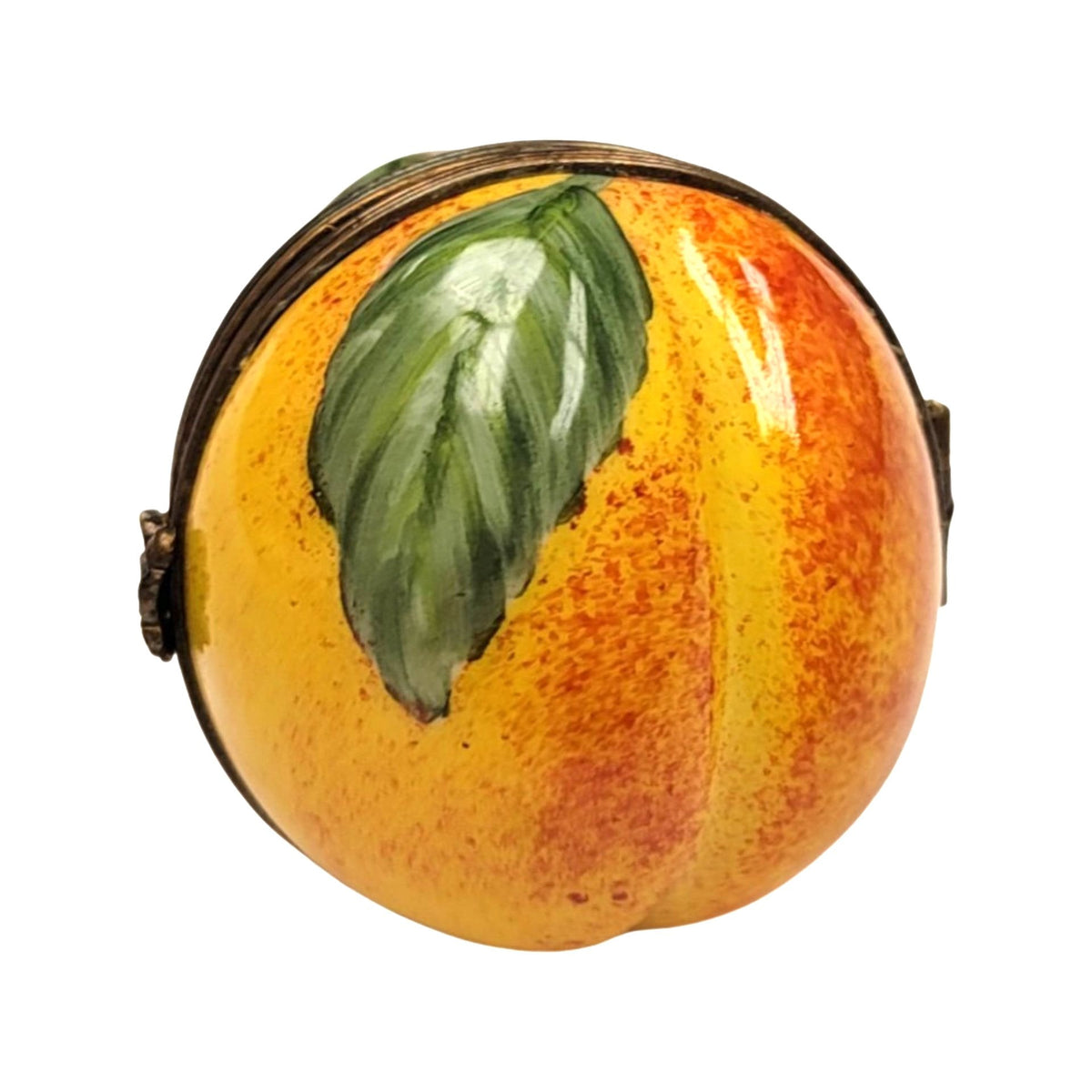Peach Porcelain Limoges Porcelain Art Object, view 2