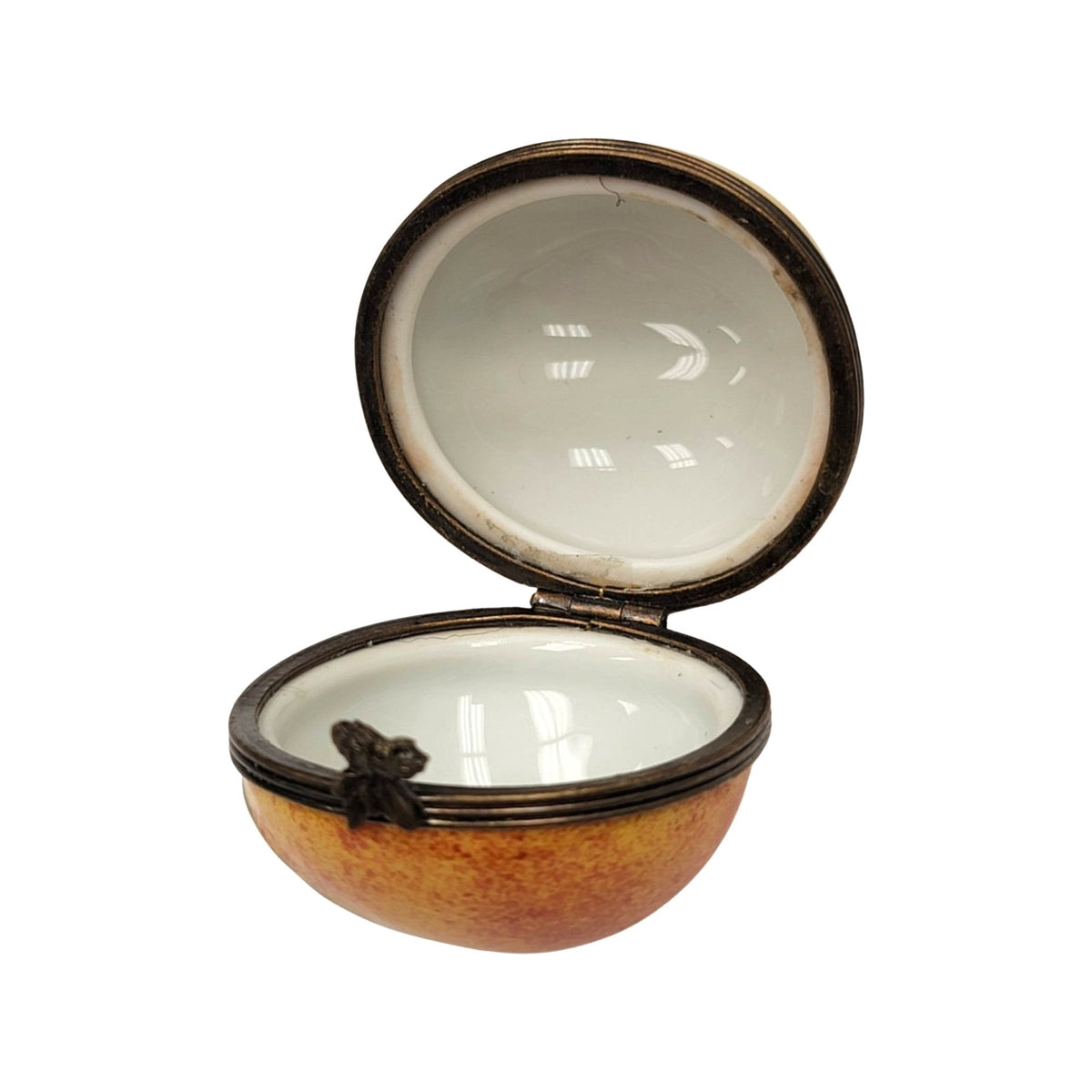 Peach Porcelain Limoges Porcelain Art Object, view 3