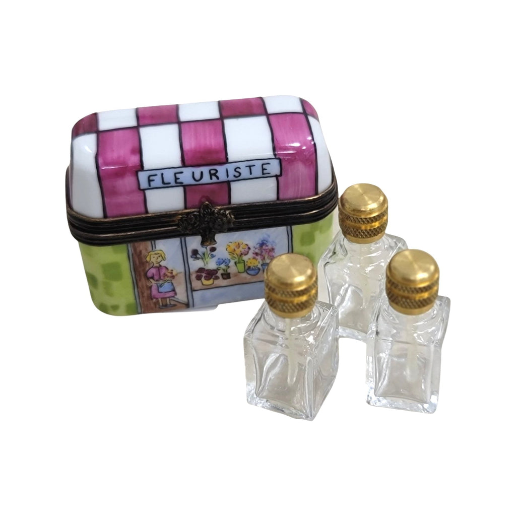 Authentic 3 Perfume Fleurist Limoges box, hand-painted in France, from Limoges Boutique