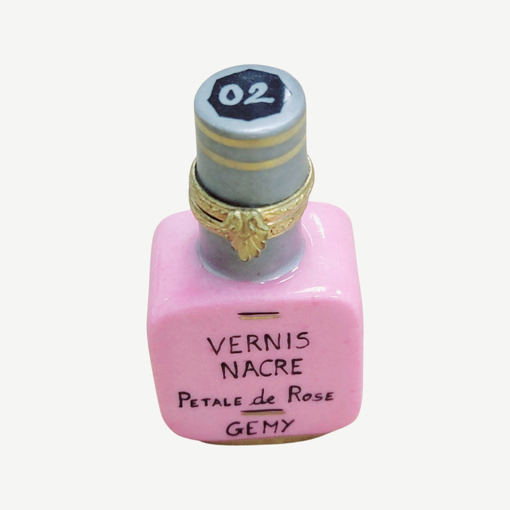 Perfume Rose Petal Figurine Limoges Box for Collectors, a hand-painted Limoges porcelain gift