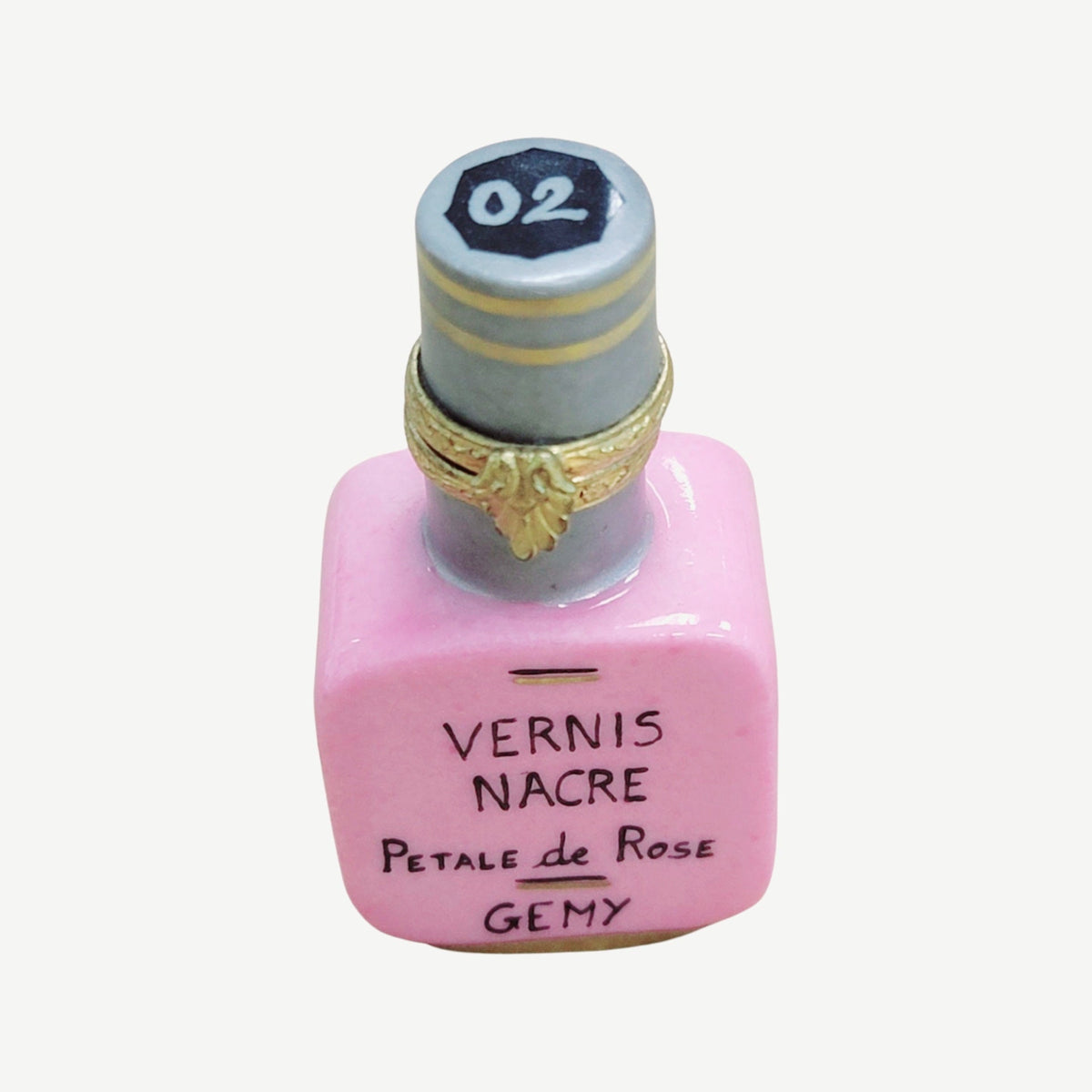 Perfume Rose Petal Figurine Limoges Box for Collectors, a hand-painted Limoges porcelain gift