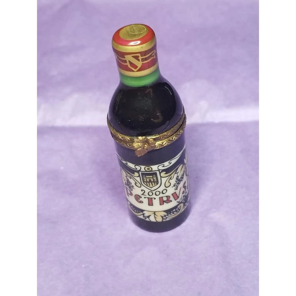 Fine art lovers will admire this Petrus Wine Bottle Limoges box