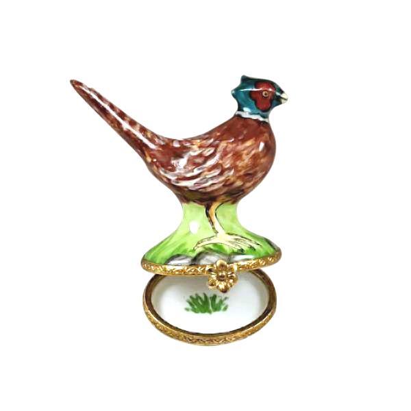 Pheasant Limoges Box Figurine Gift for Nature Lovers, view 2
