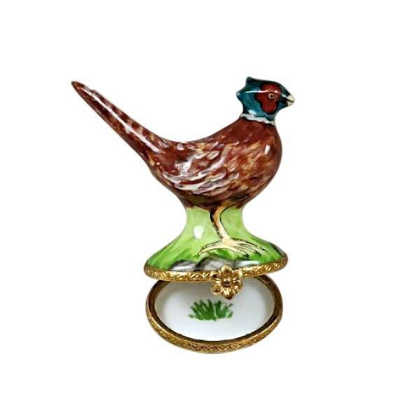 Pheasant Limoges Box Figurine Gift for Nature Lovers, view 4