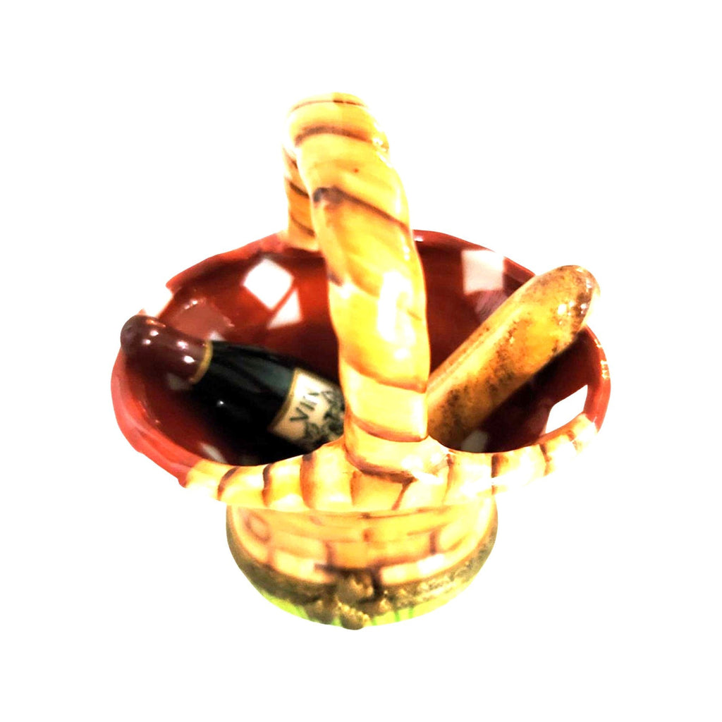 Picnic Basket Wine Bread Limoges Box, view 5
