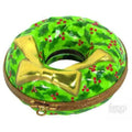 Treasured French collectible: Holiday Pine Wreath Limoges box, painted by hand