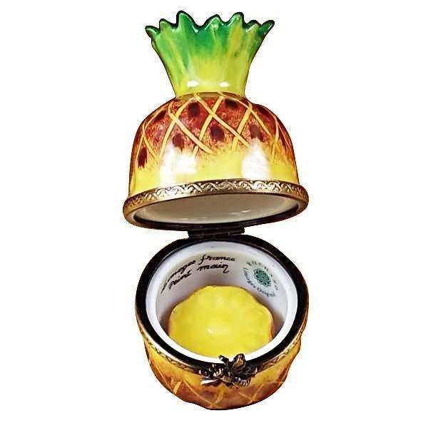 Pineapple With Slice Limoges Box, view 2