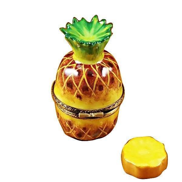 Pineapple With Slice Limoges Box, view 3