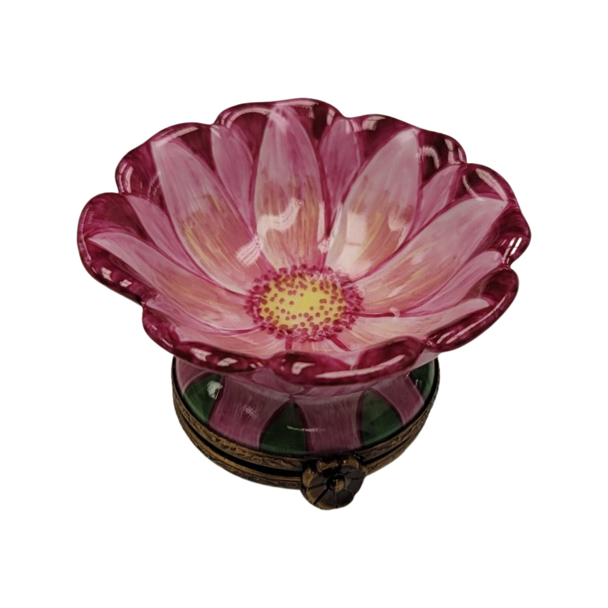 Pink Open Flower Bud Limoges Box, view 5