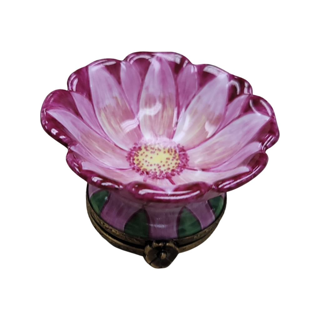 Pink Open Flower Bud Limoges Box, view 6
