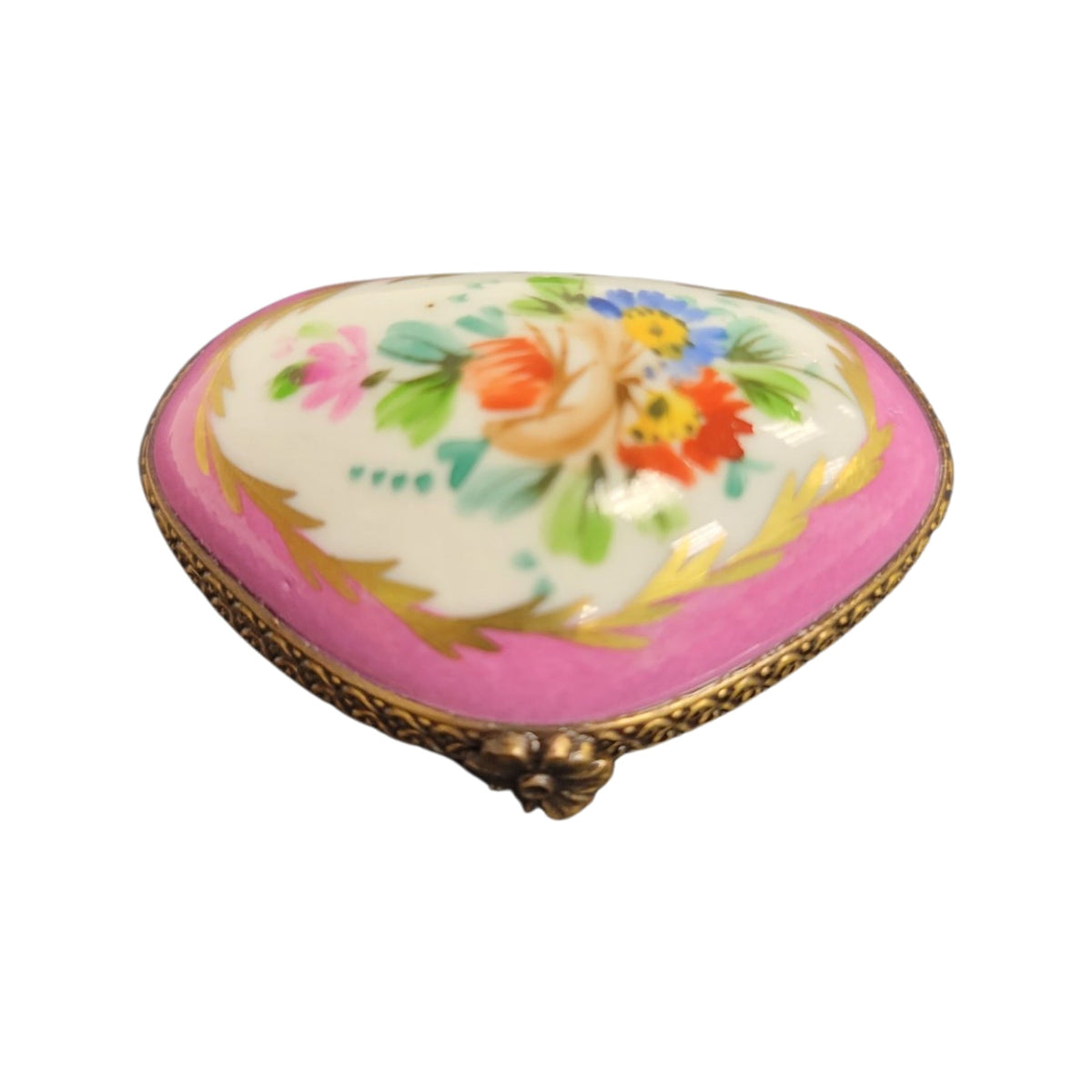Pink Limoges Porcelain Box, view 5