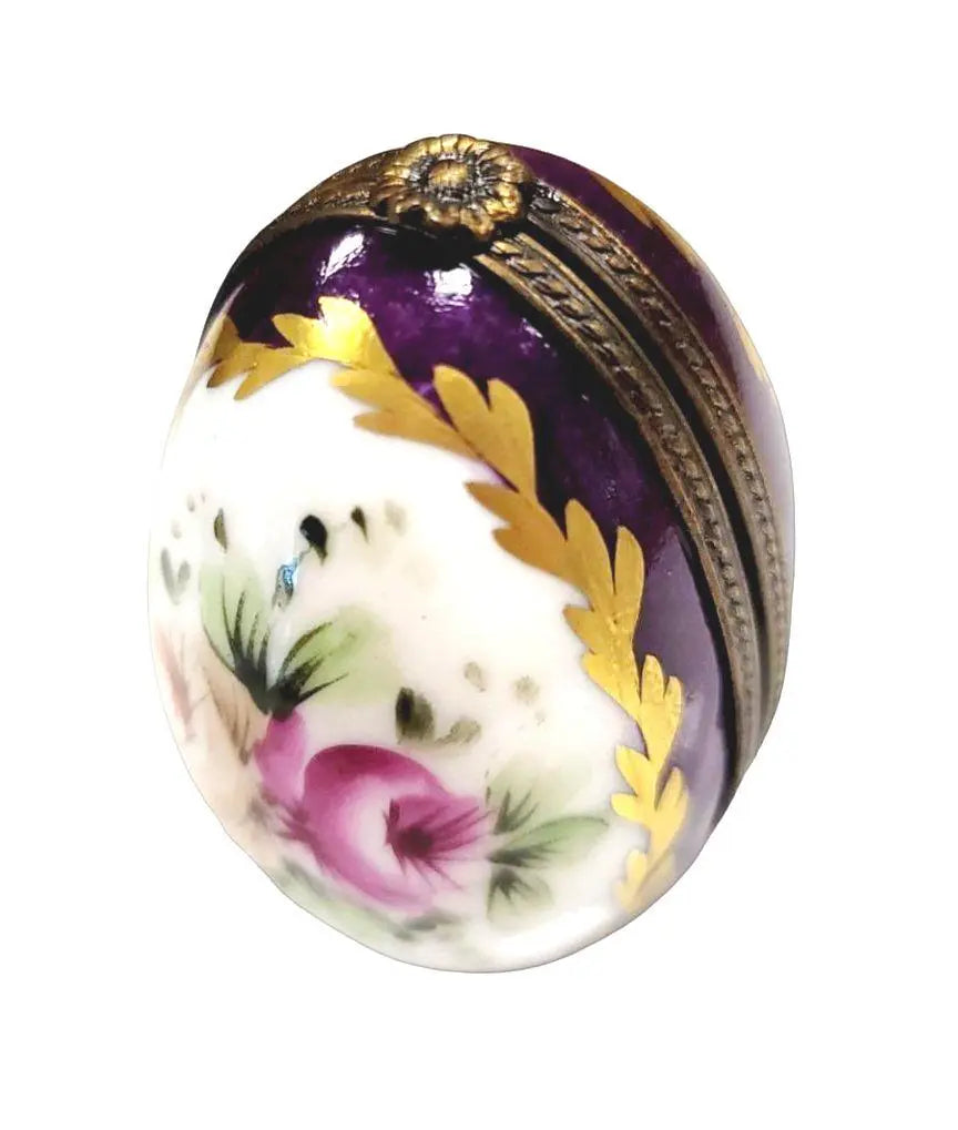 Gift idea for someone who loves France: Purple Egg Perfume Limoges box