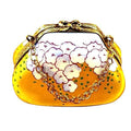 Purse Hydrangea Limoges Box for Elegant Gifting, a hand-painted Limoges porcelain gift