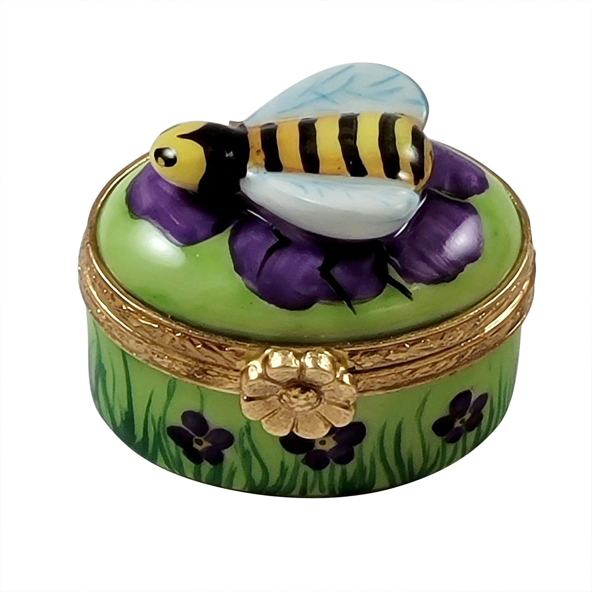 Mini Bee Limoges Box for Collectors, a hand-painted Limoges porcelain gift