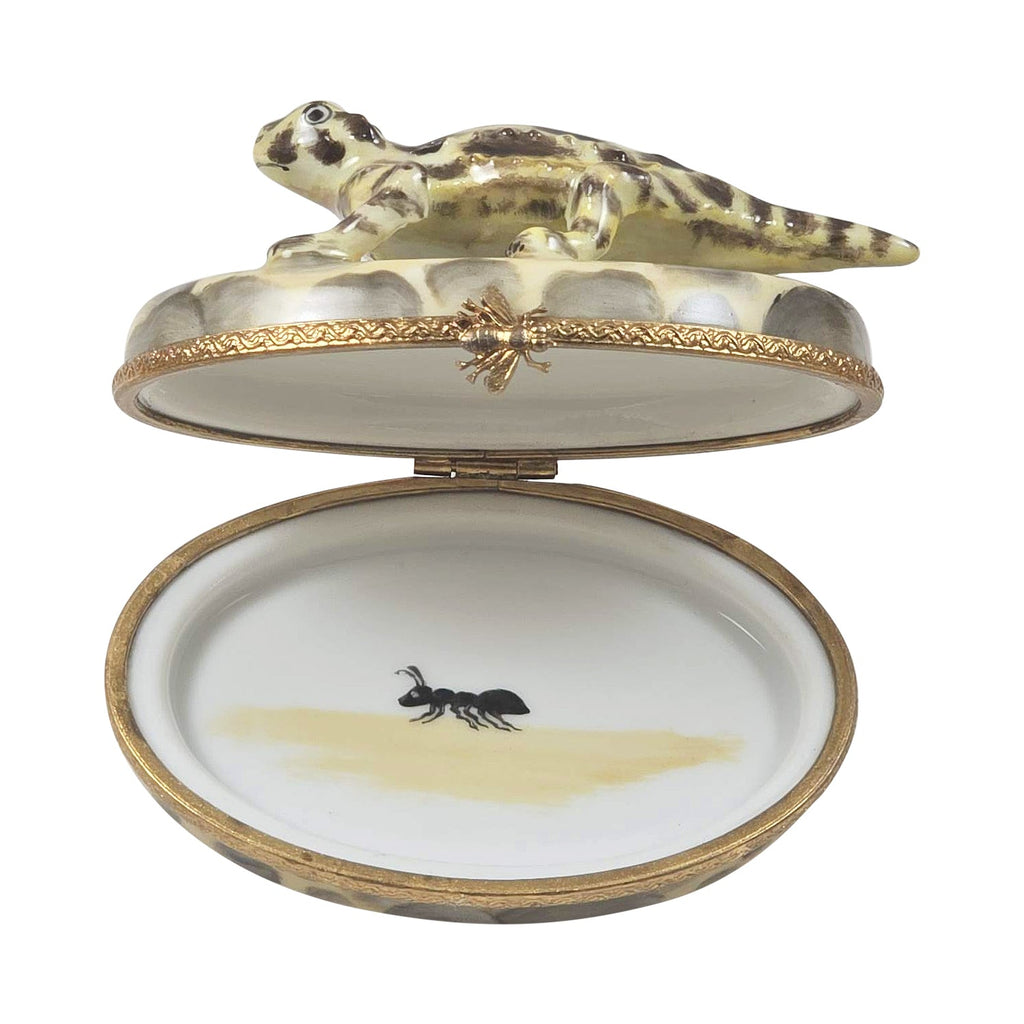 Limoges Boxes Horned Toad Turtle Trinket Box, view 2