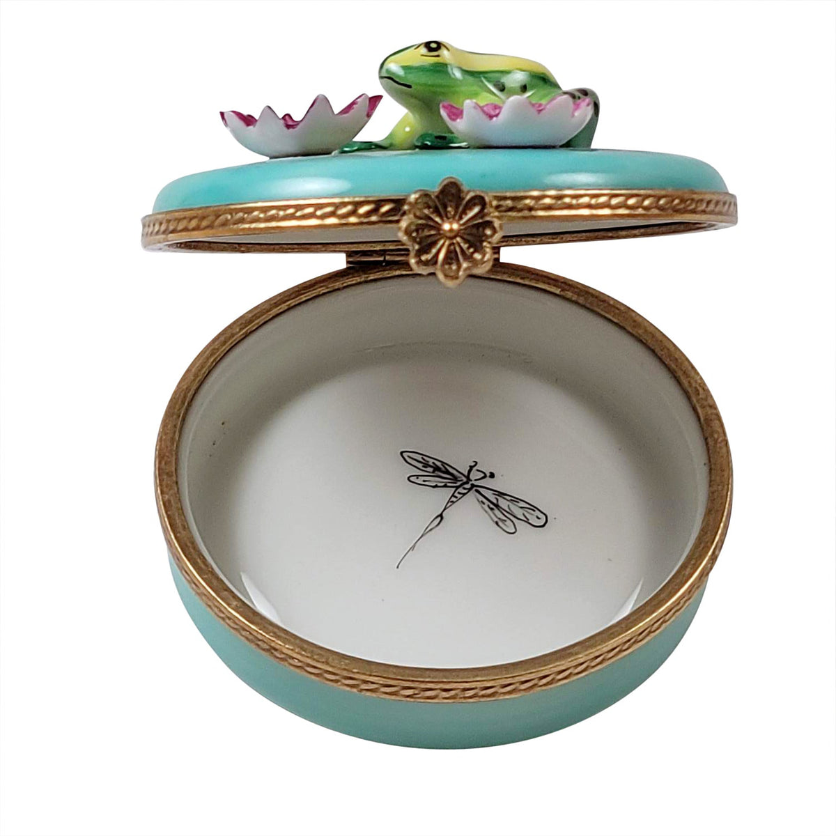 Frog Monet Water Lilies Limoges Box, view 2