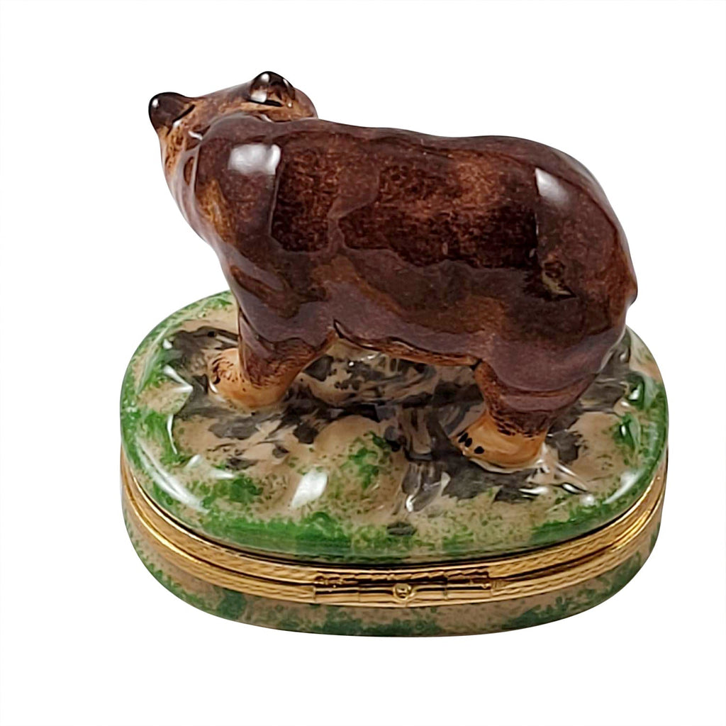 Brown Bear Limoges Box for Nature Lovers, view 3