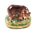 Brown Bear Limoges Box for Nature Lovers, a hand-painted Limoges porcelain gift