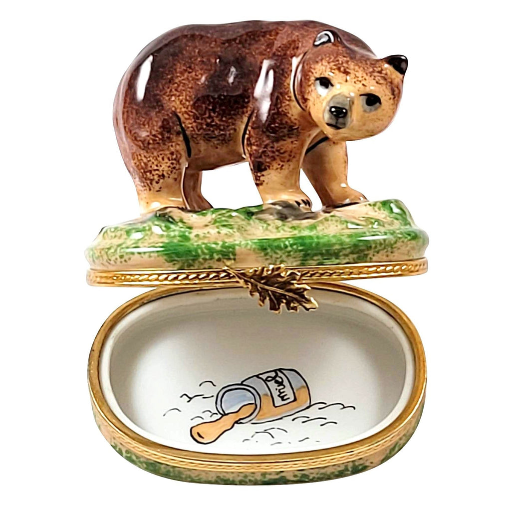 Brown Bear Limoges Box for Nature Lovers, view 2