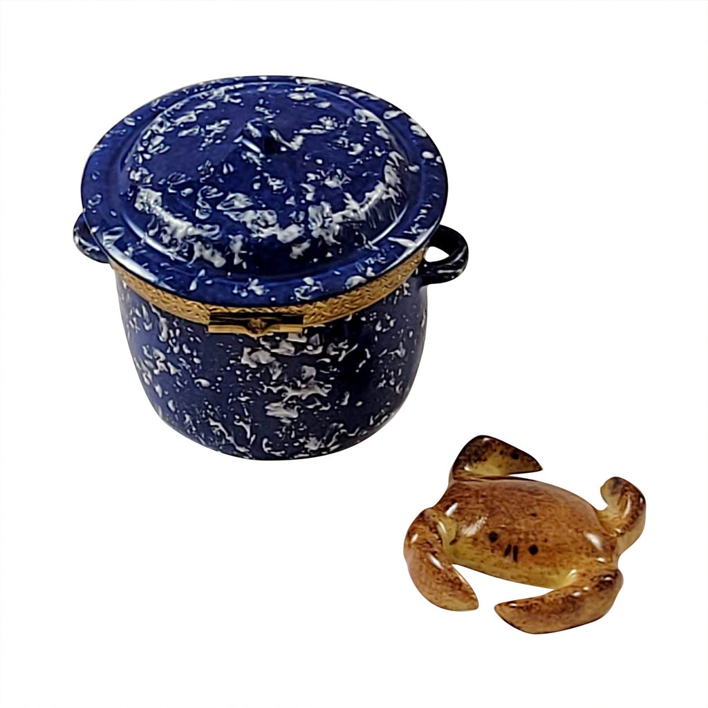 Crab in Pot Limoges Box for Collectors, view 2