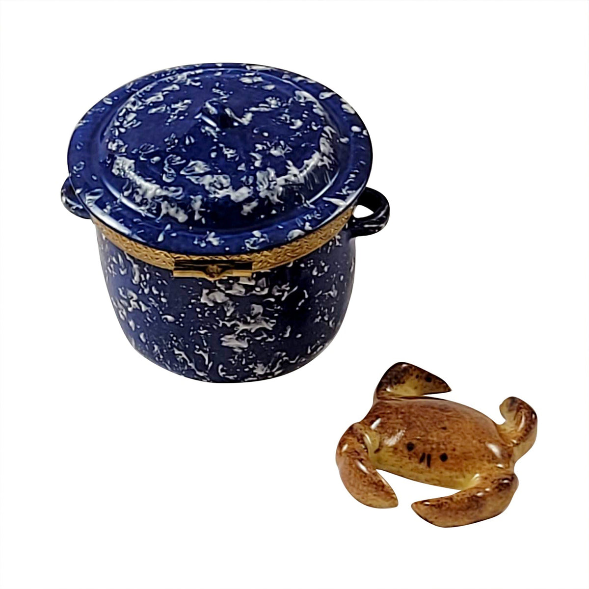 Crab in Pot Limoges Box for Collectors, view 2