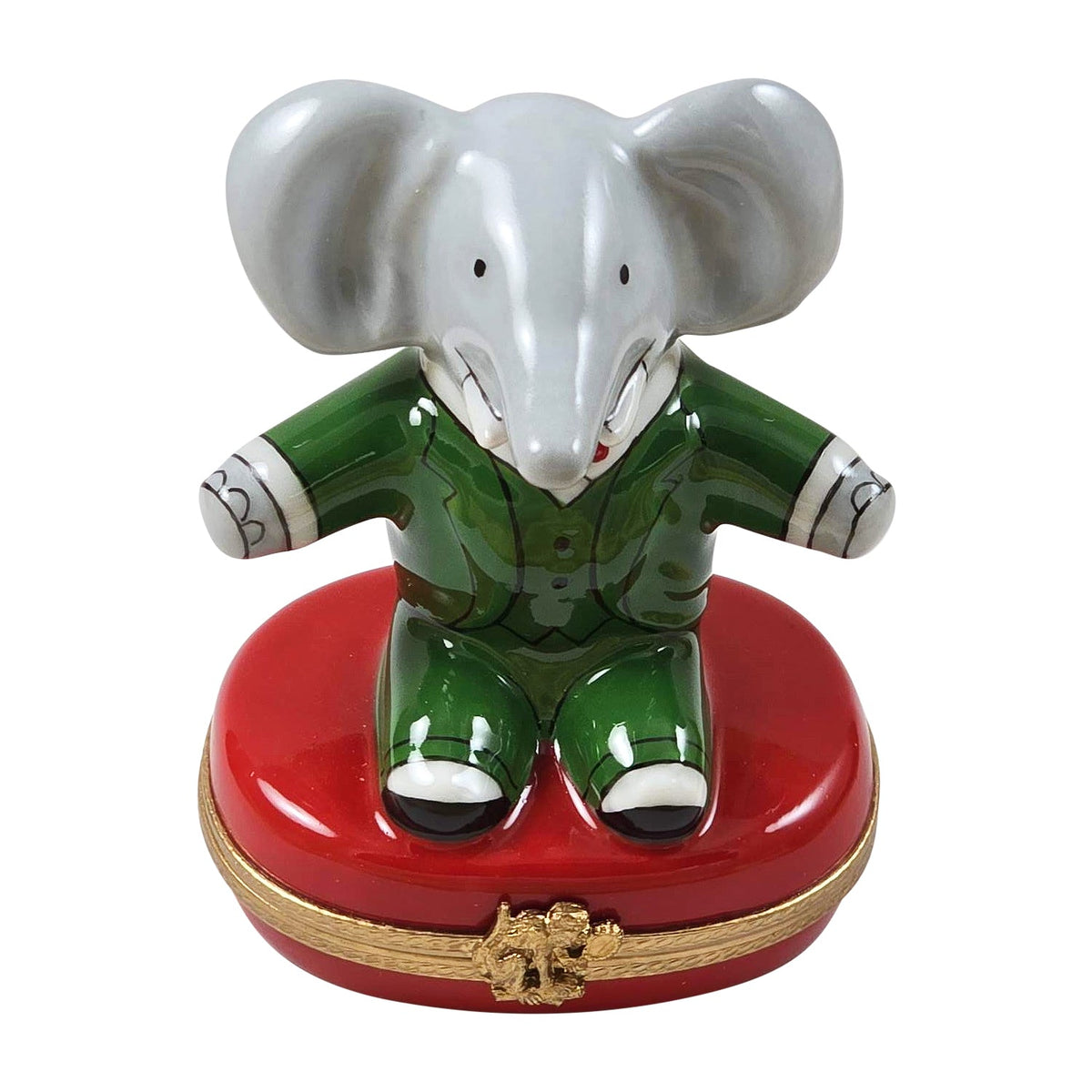 Babar the Elephant Limoges Box for Children's Book Lovers, a hand-painted Limoges porcelain gift