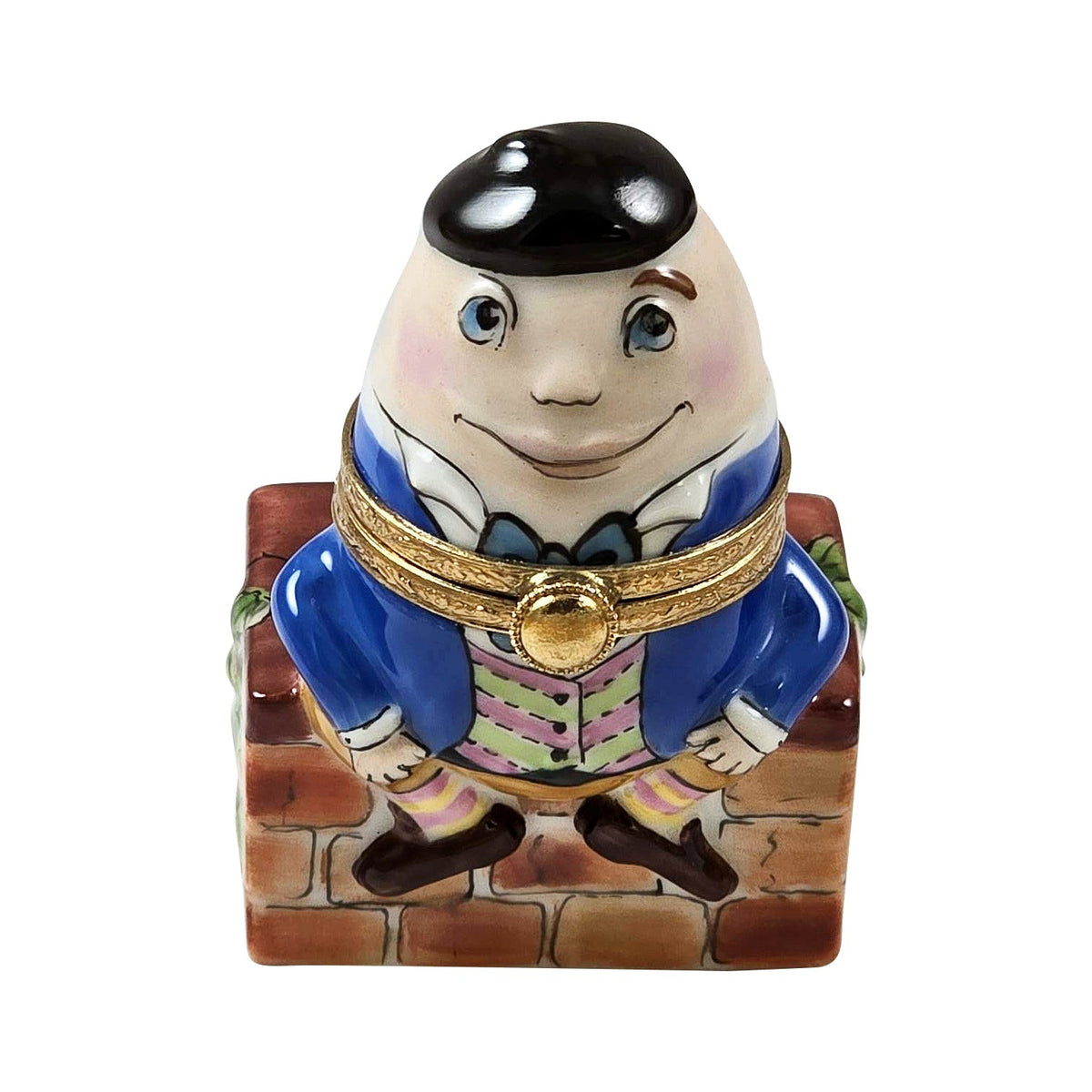 Humpty Dumpty French Hat Limoges Box, a hand-painted Limoges porcelain gift
