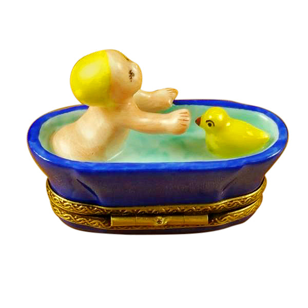 Baby in Tub Limoges Box for New Parents, view 3