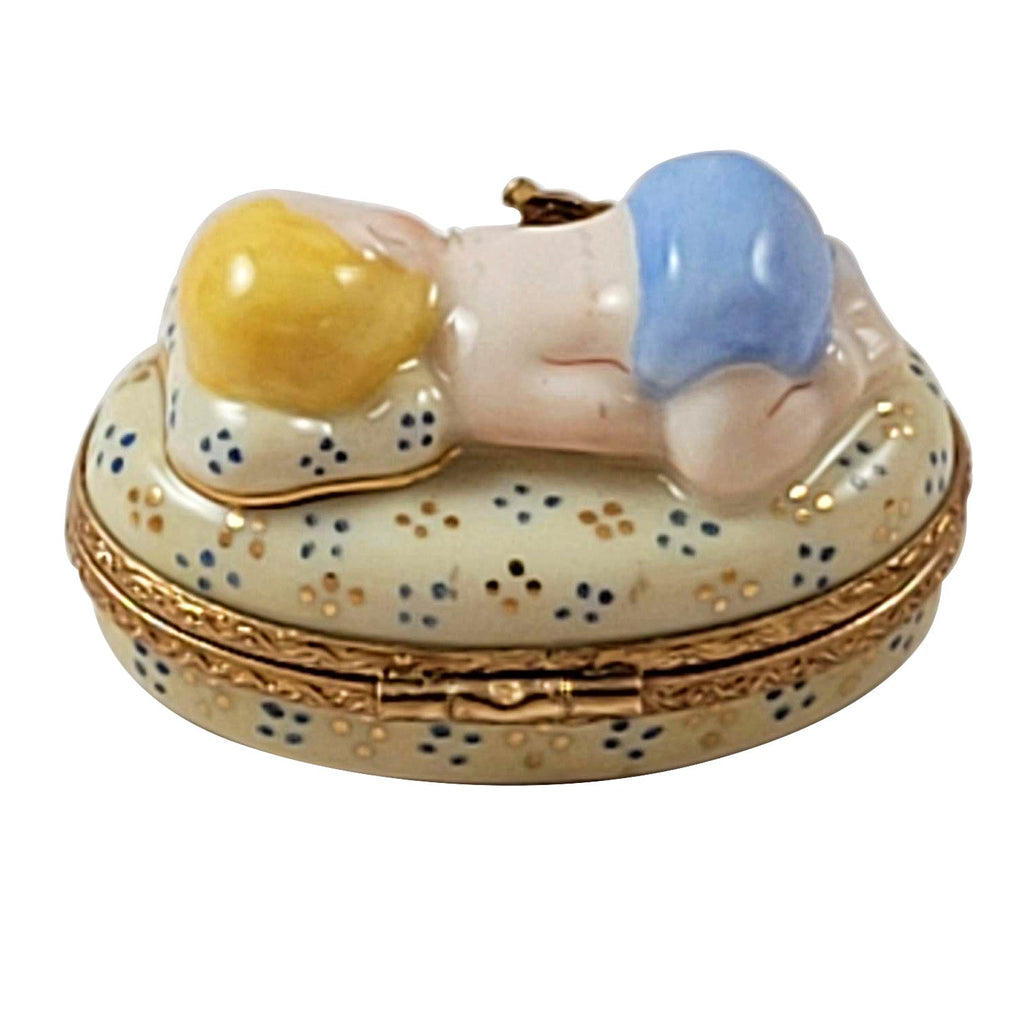 Baby Boy Sleeping Limoges Box Gift, view 3