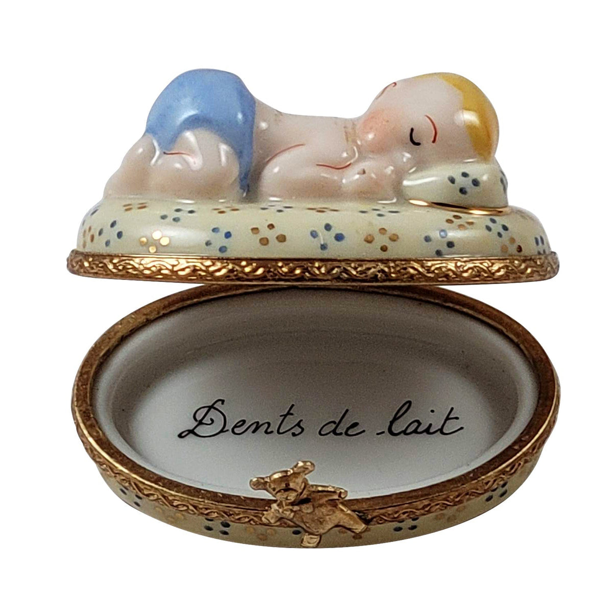 Baby Boy Sleeping Limoges Box Gift, view 2