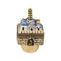 Jerusalem Dreidel for Jewish Collectors, a hand-painted Limoges porcelain gift