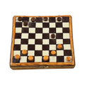 Checker Board Limoges Box for Game Lovers, a hand-painted Limoges porcelain gift