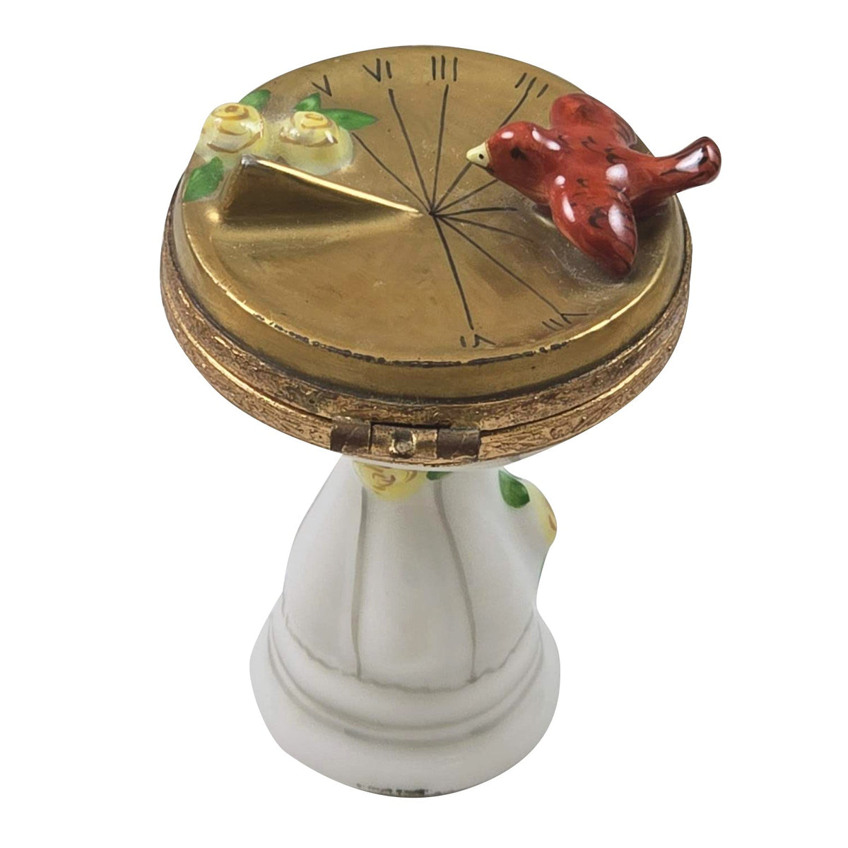 Sundial with Cardinal Limoges Box for Gift Collectors, view 3