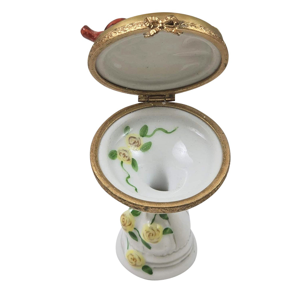 Sundial with Cardinal Limoges Box for Gift Collectors, view 2