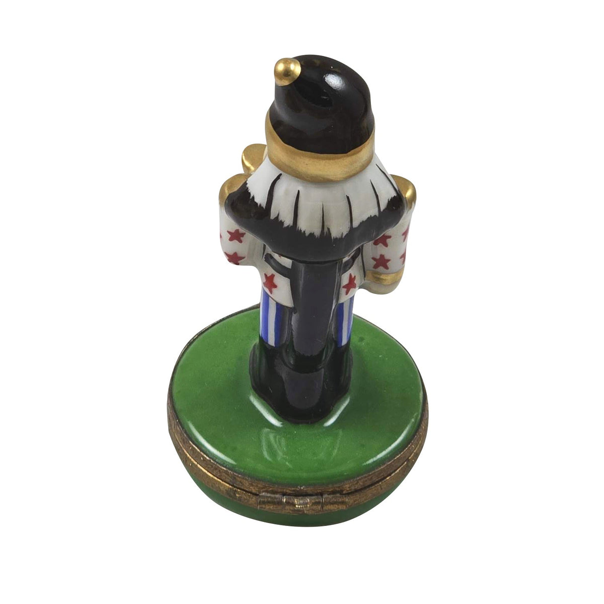 Nutcracker on Green Base Limoges Box Holiday Gift, view 2