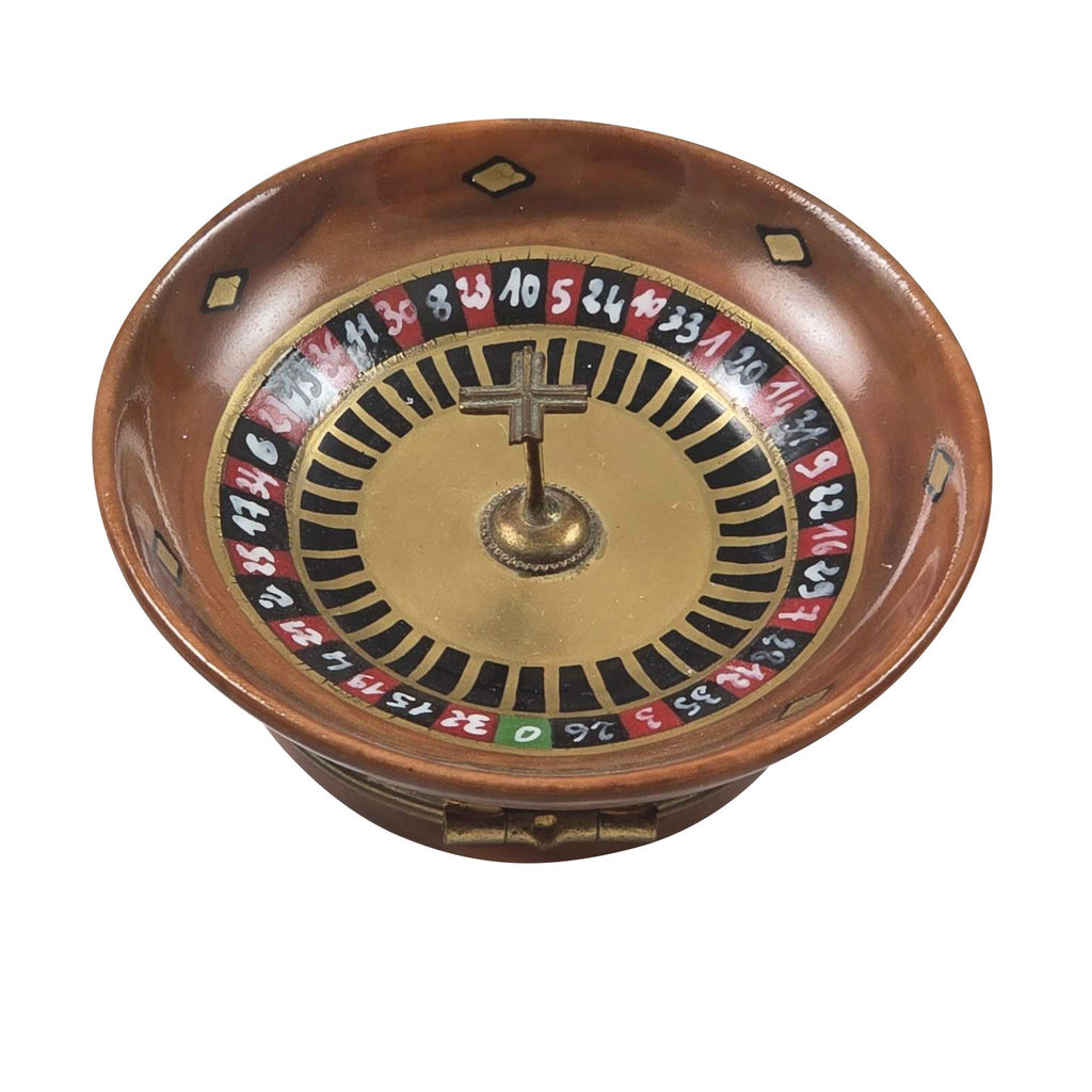 Brown Roulette Wheel for Game Enthusiasts, view 3