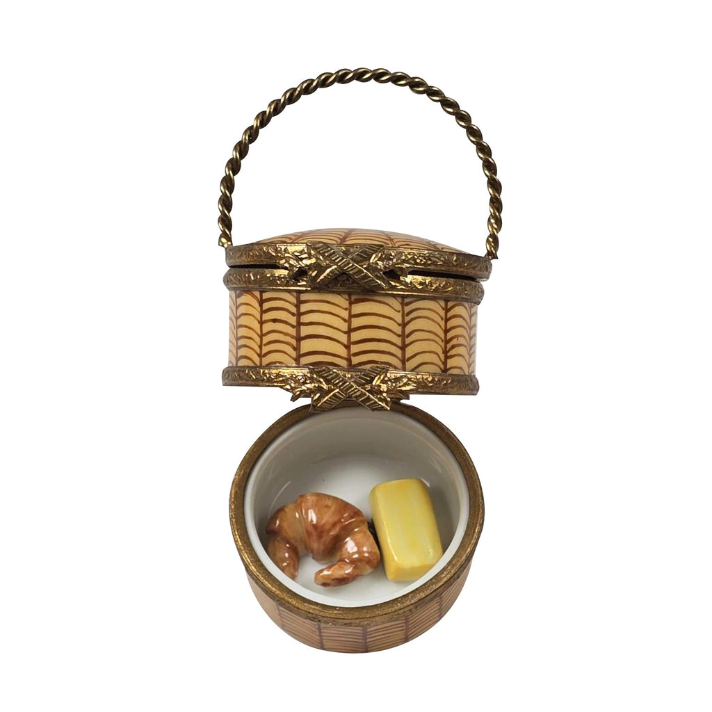 Double Hinged Picnic Basket Limoges Box, view 5
