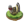 Small Turkey Limoges Box for Collectors, a hand-painted Limoges porcelain gift