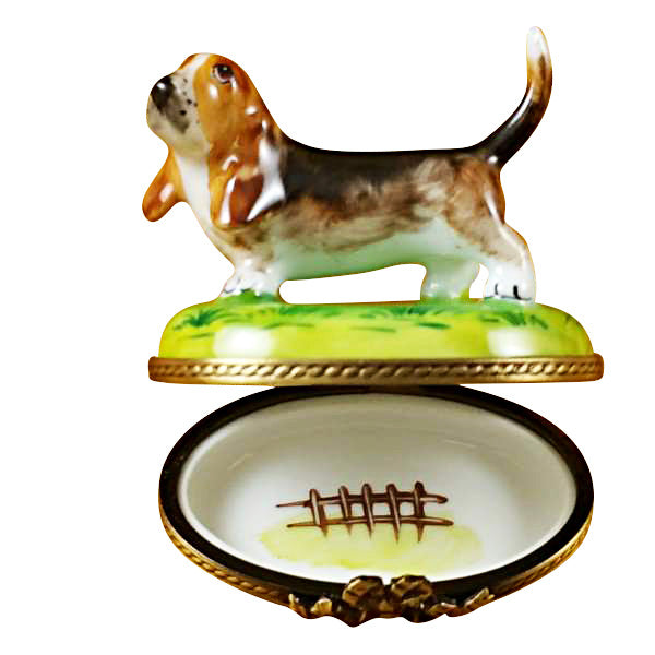 Bassett Hound Limoges Box for Dog Lovers, view 2