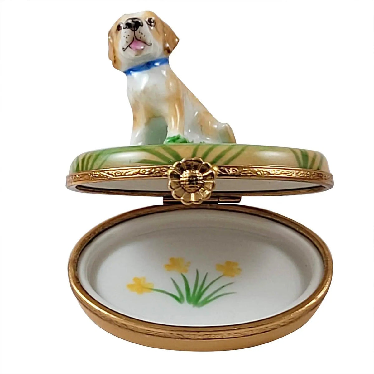 Blond Yellow Labrador Limoges Box Dog Lover Gift, view 2