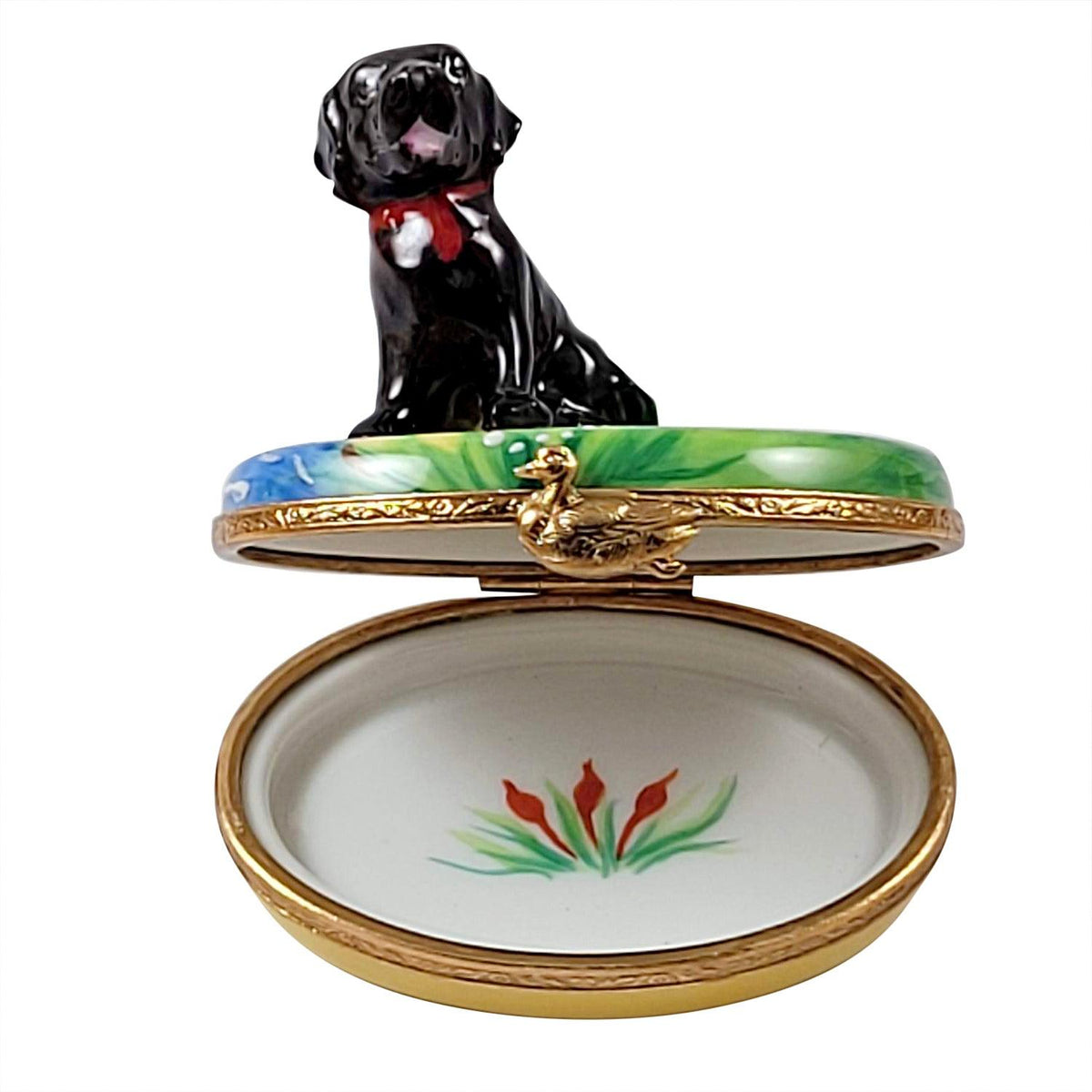 Black Labrador Limoges Box for Dog Lovers, view 2
