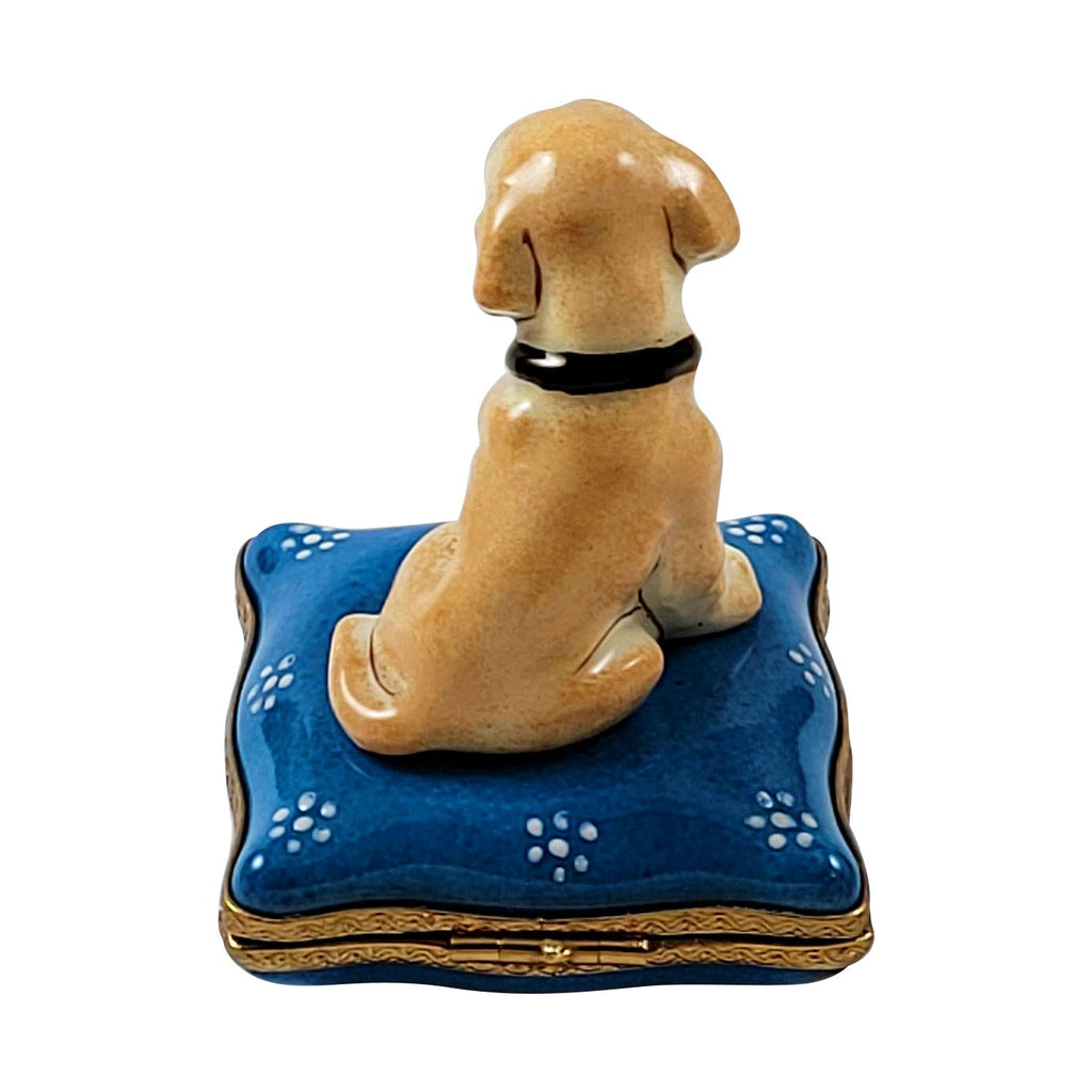Golden Retriever or Labrador Dog Figurine Limoges Box, view 3