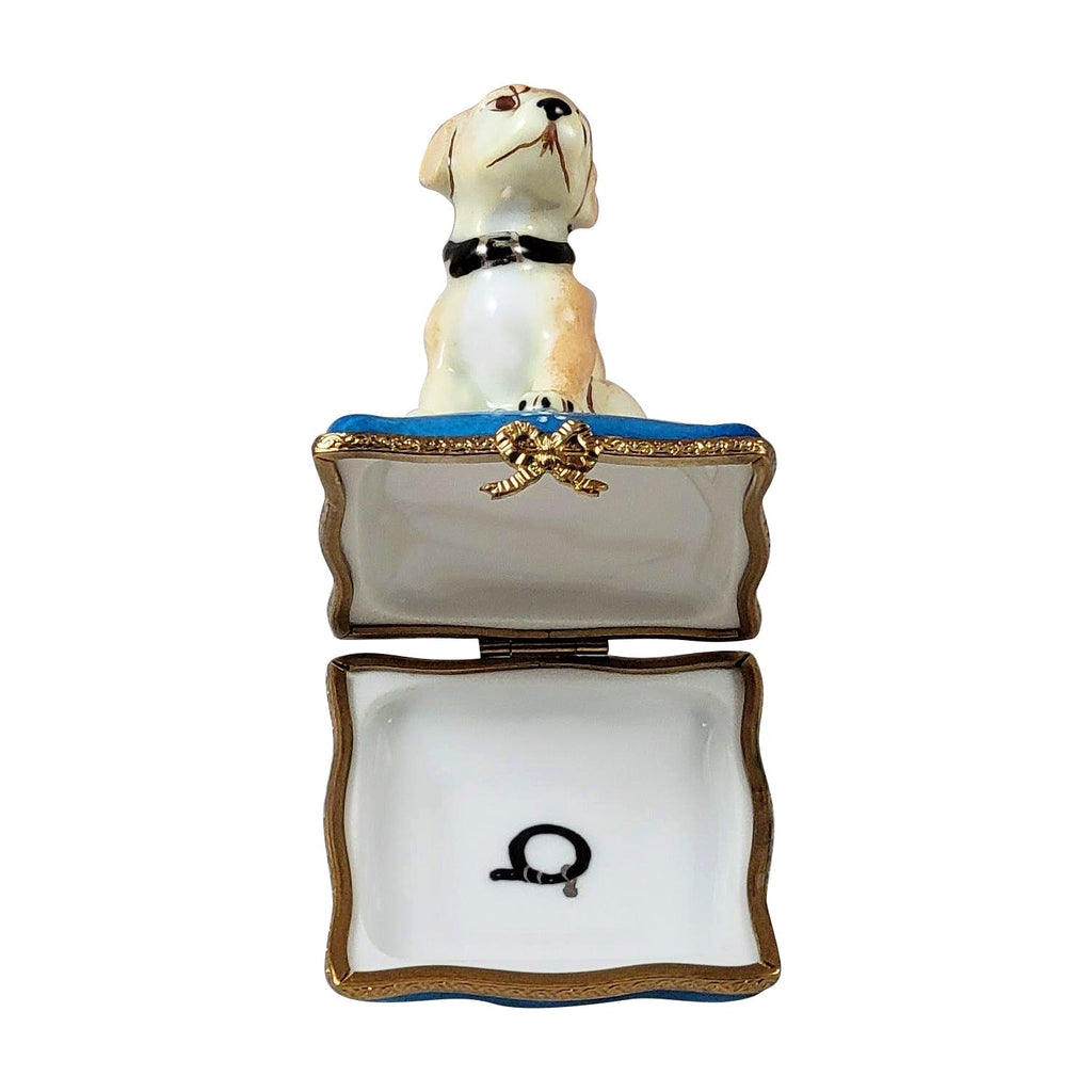 Golden Retriever or Labrador Dog Figurine Limoges Box, view 2