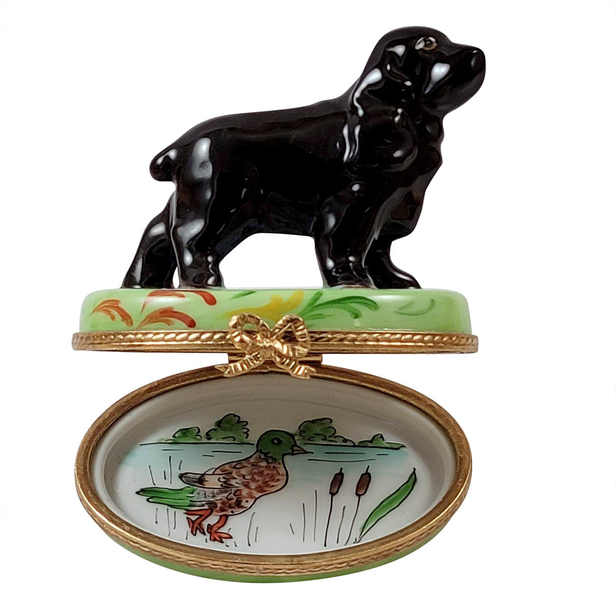 Black Cocker Spaniel Limoges Box, view 2